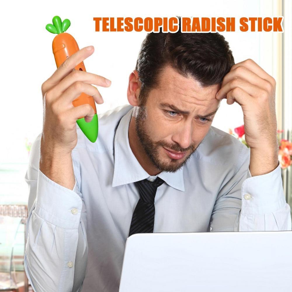 Игрушка-толкатель Редиска Телескопическая Морковка Игрушка-симуляция Морковка Гравитационная Морковка Телескопическая Игрушка Детские игрушки