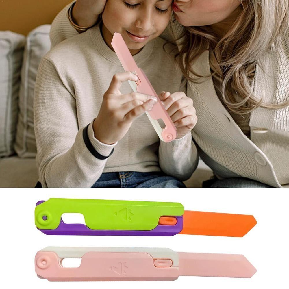 Морковка Гравити Морковка Fidgets игрушка Push Card 3D Печать Гравити Морковка Игрушка Игрушки на Хэллоуин зелёный